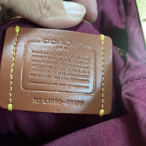 Coach Double Frame Crossbody With Signature Patchwork - Picture 10 of 12